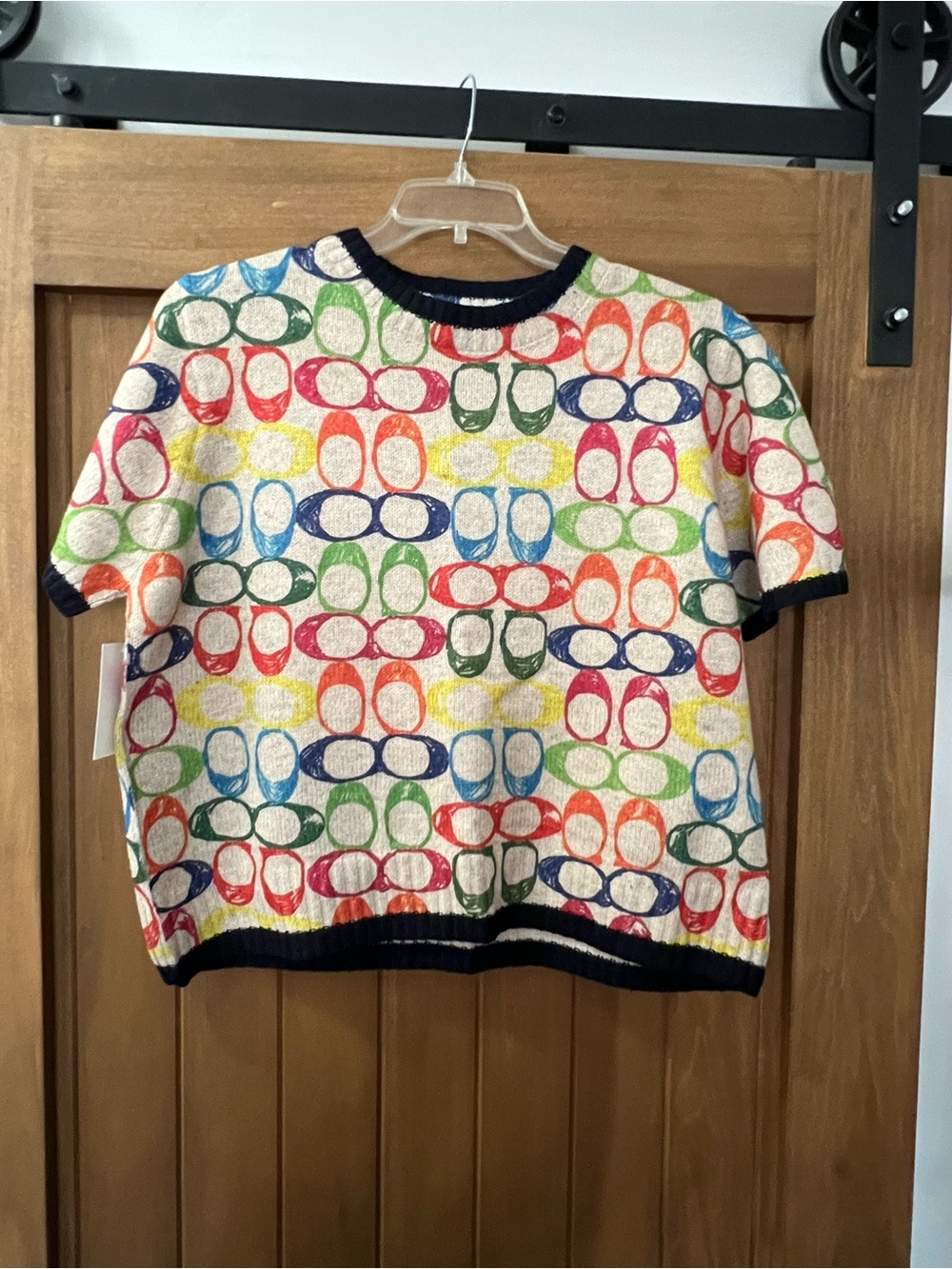 Colorful Short Sleeve Boutique Sweater